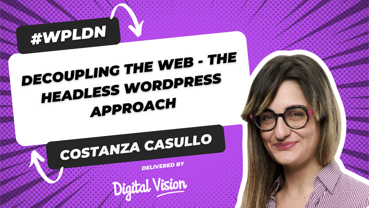 Event poster for #WPLDN featuring a presentation titled "Beyond the Basics: Selling the WordPress Block Editor"