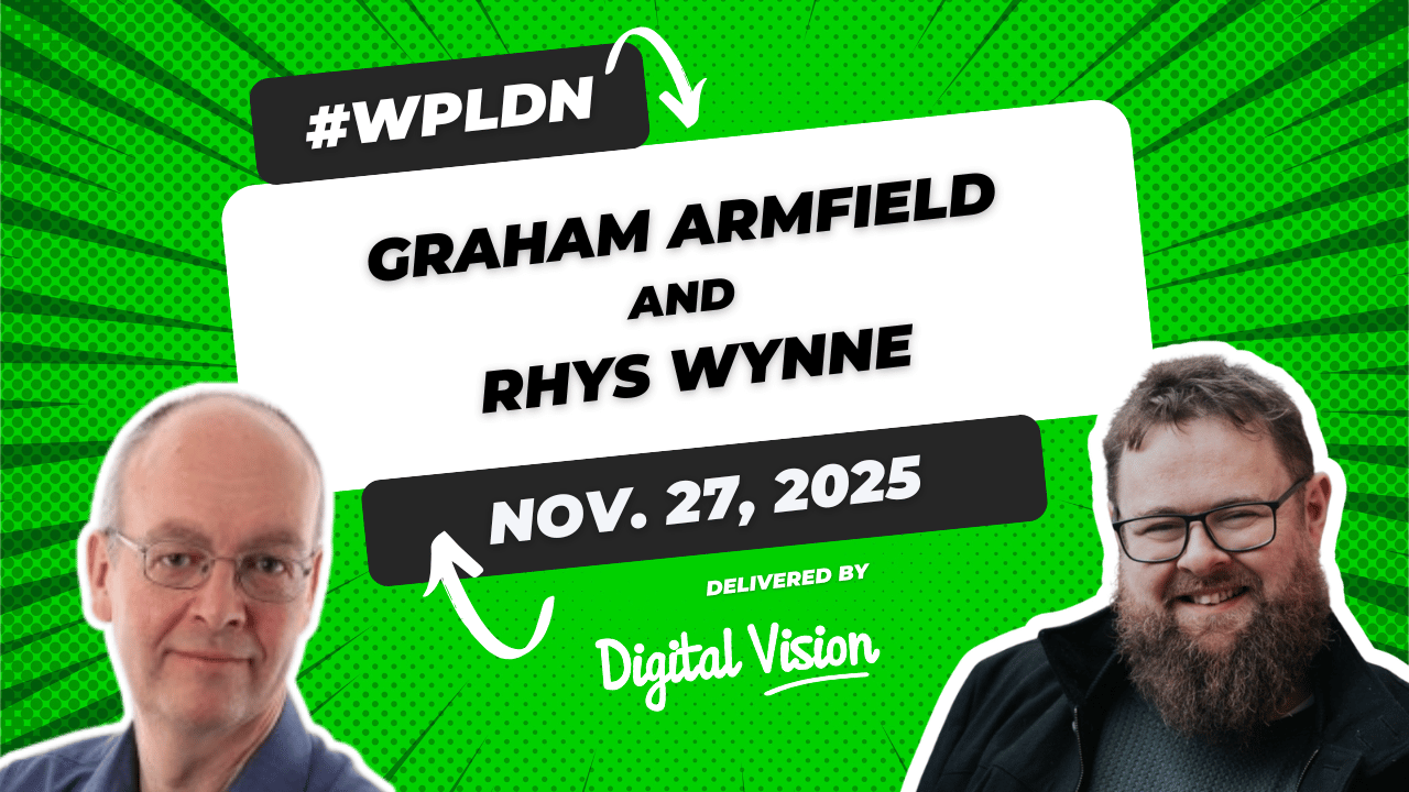 WPLDN event poster featuring two speakers for November 2025.