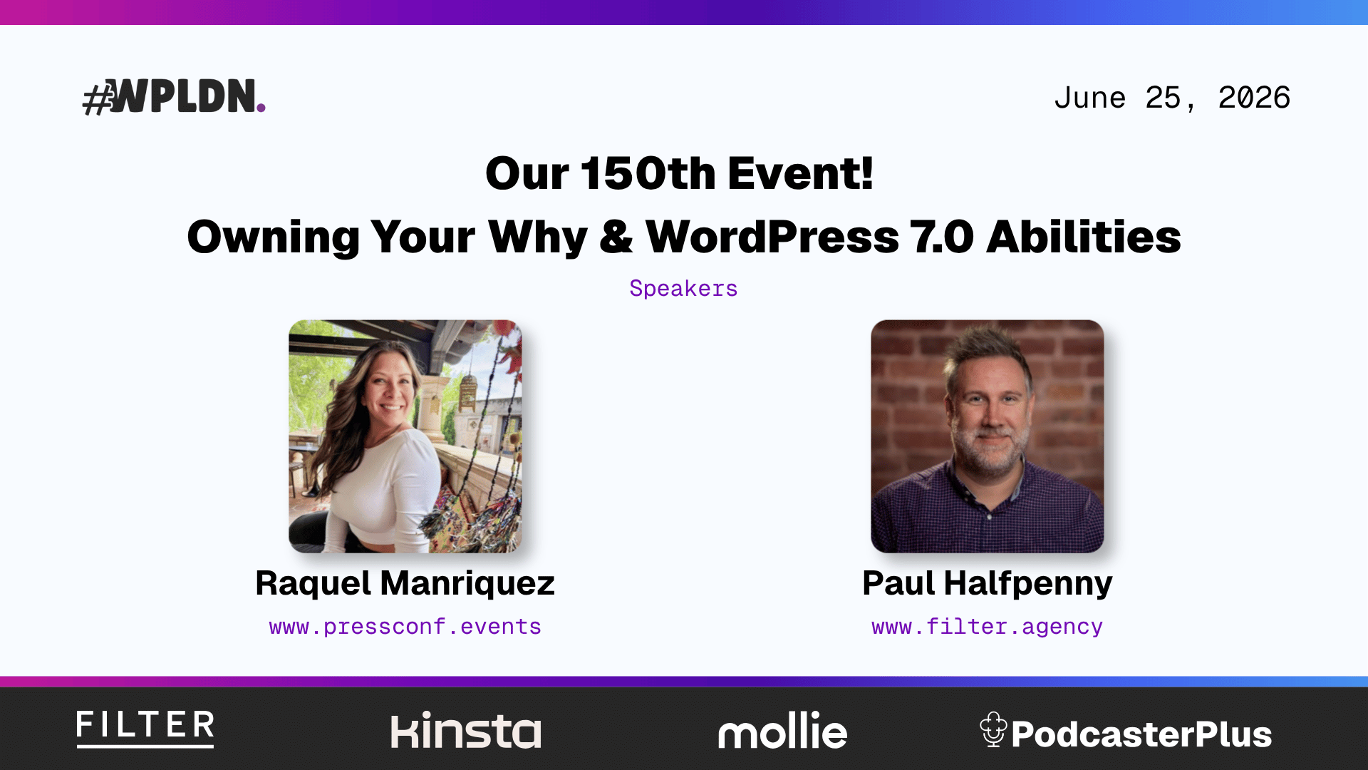 WPLDN event poster with speakers and date
